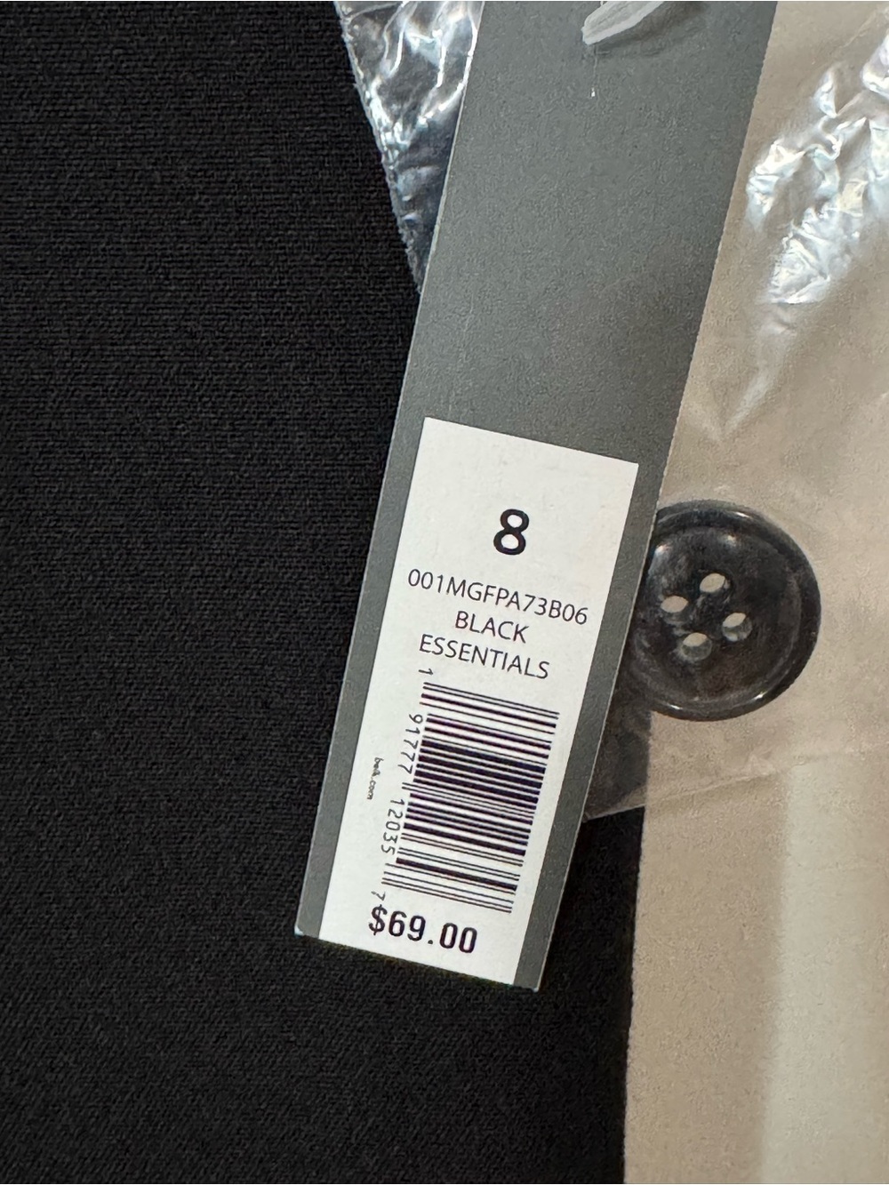 NEW The Limited The New Drew Black Pull-On Straight-Leg Dress Pants Size 8 - Picture 3 of 8